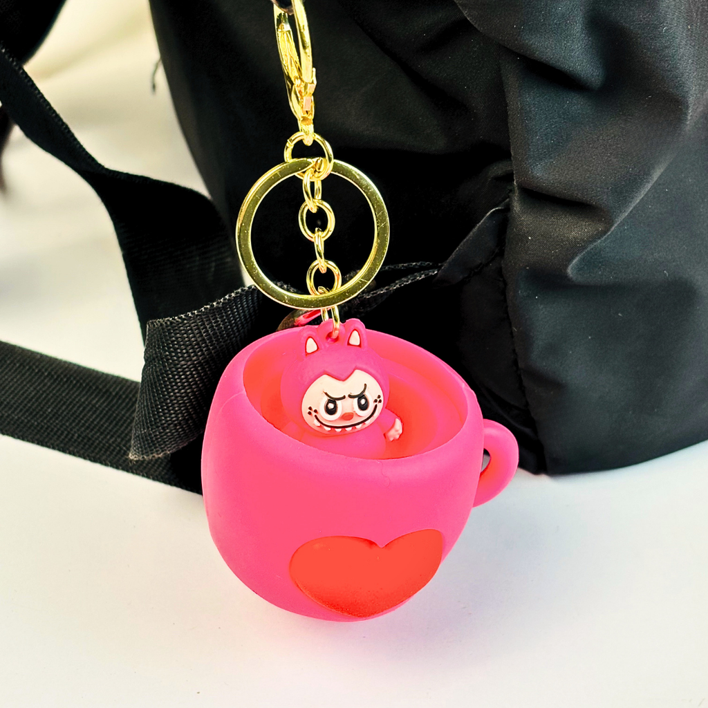 Cute Bear Cup Keychain(Random Color)