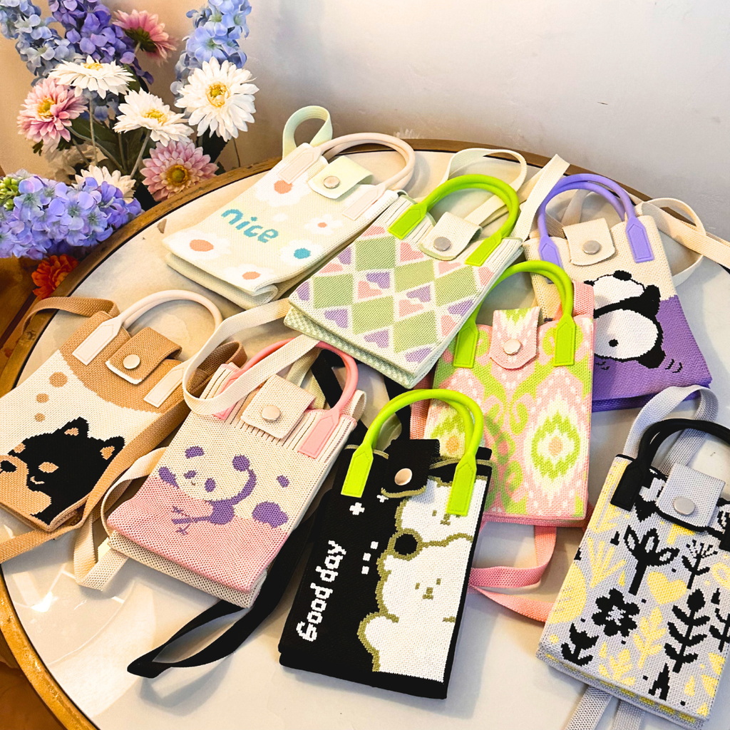 Cute Cartoon Mini Sling Bag – Random Design Collection (1 Pcs)