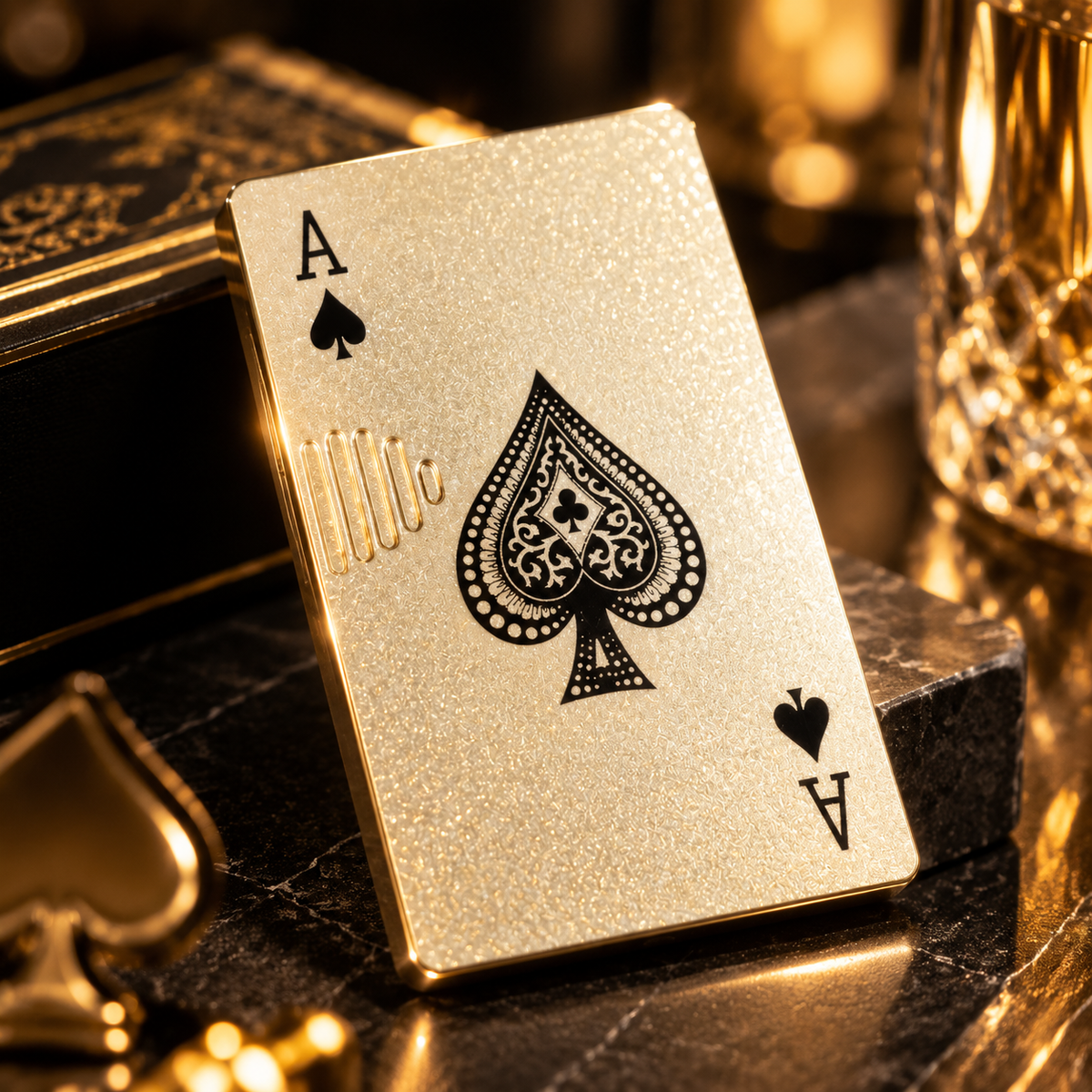 Playing Card Design  Lighter | Novelty Pocket Lighter with Green Flame for Home & Outdoor Use