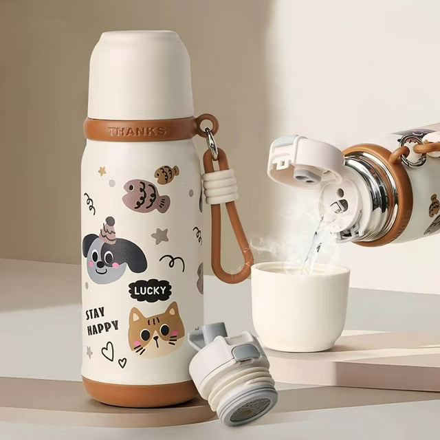 Cute Teddy Insulated Water Cup bottle