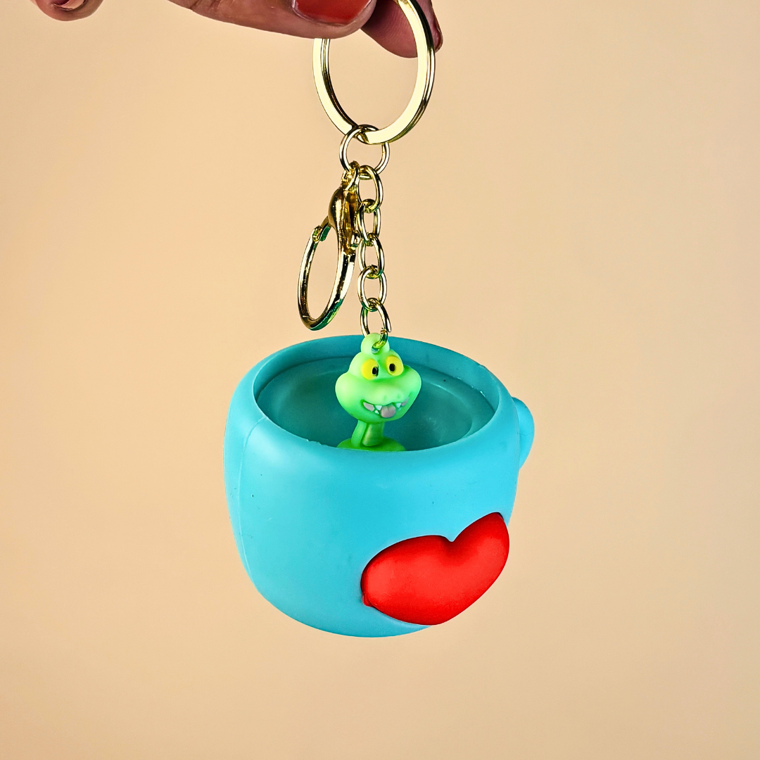 Cute Bear Cup Keychain(Random Color)