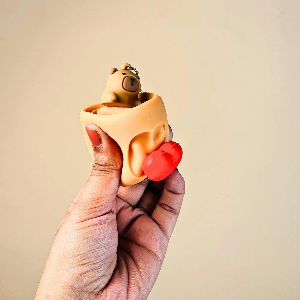 Cute Bear Cup Keychain(Random Color)