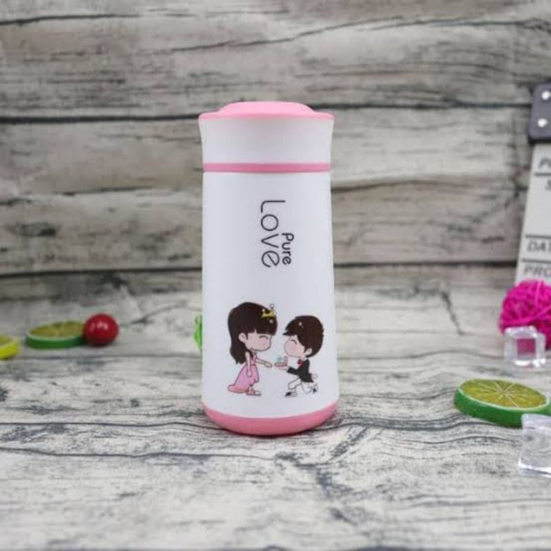 Cute Love Cartoon Insulated Travel Mug | Leakproof Stainless Steel Coffee & Tea Tumbler