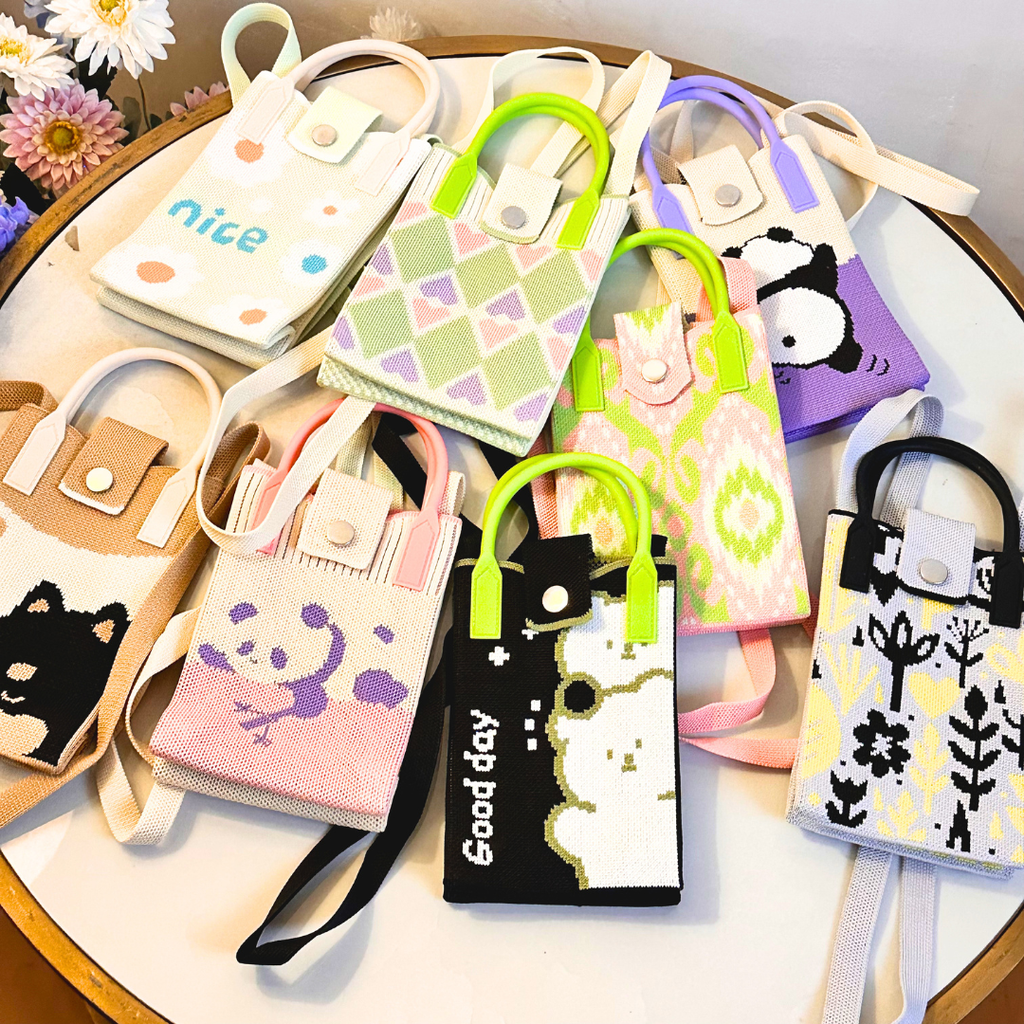 Cute Cartoon Mini Sling Bag – Random Design Collection (1 Pcs)
