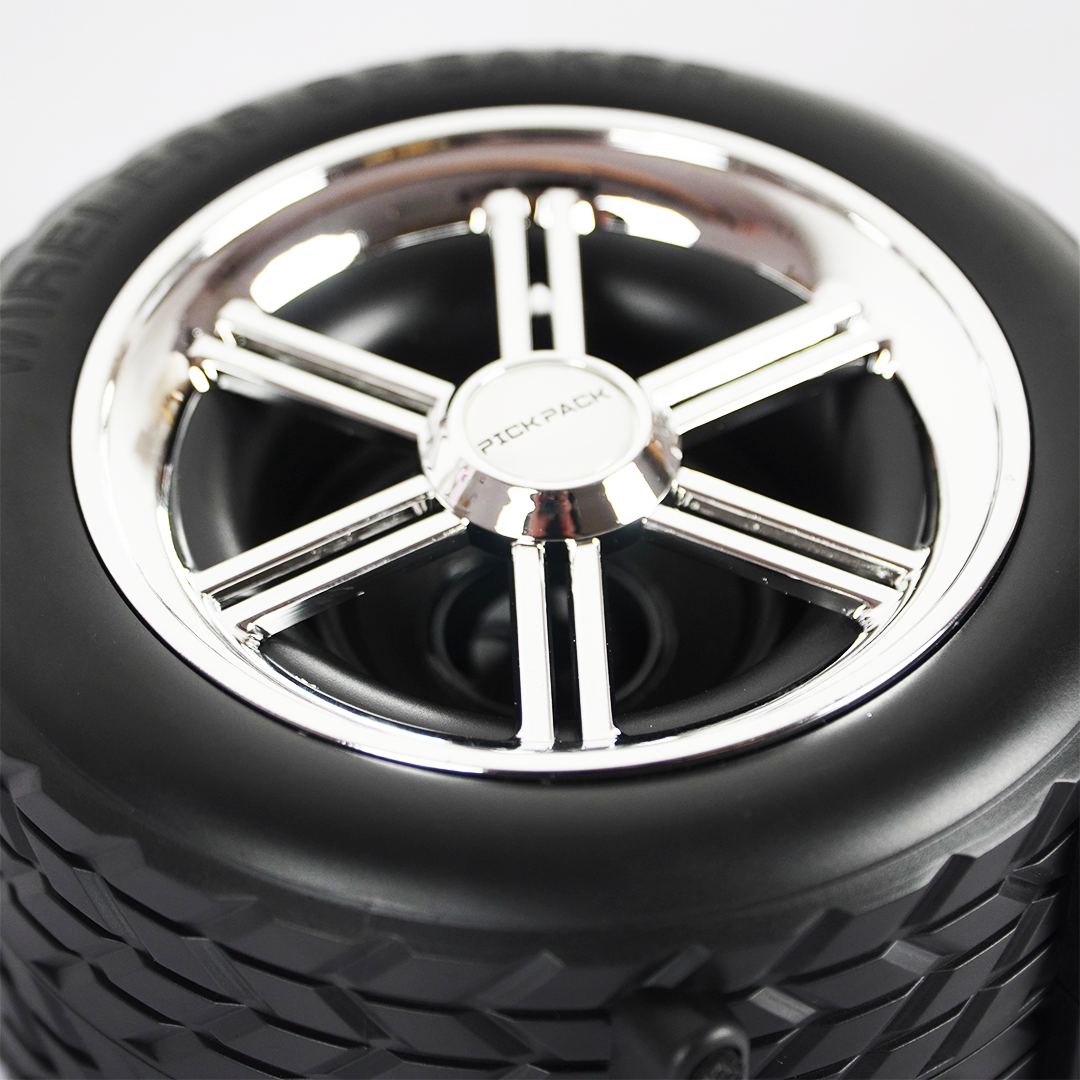 TurboWheel™ Wireless Bluetooth Speaker – Tire Design with Deep Bass & RGB Vibe Lights