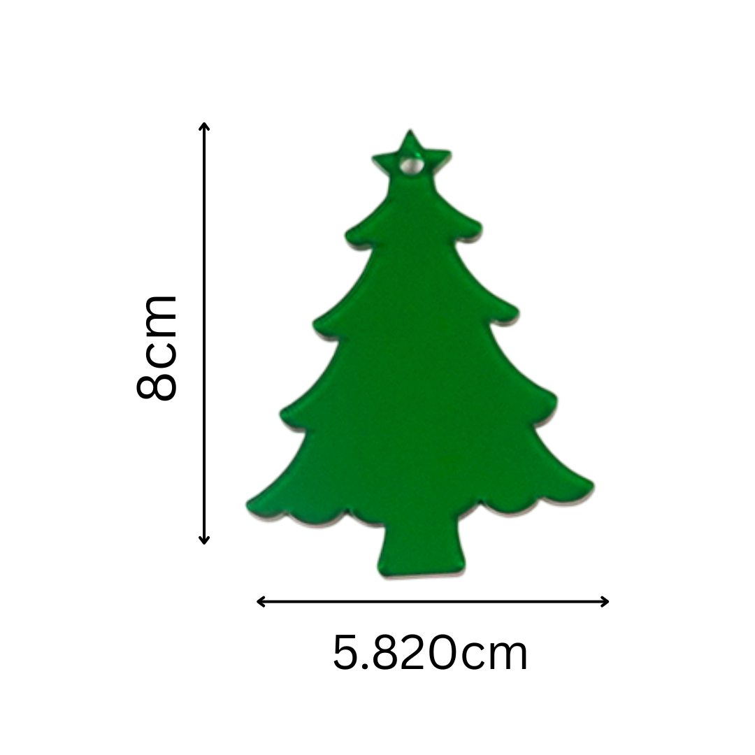 Christmas Tree Designed Christmas Hanging Ornaments – Set of 2