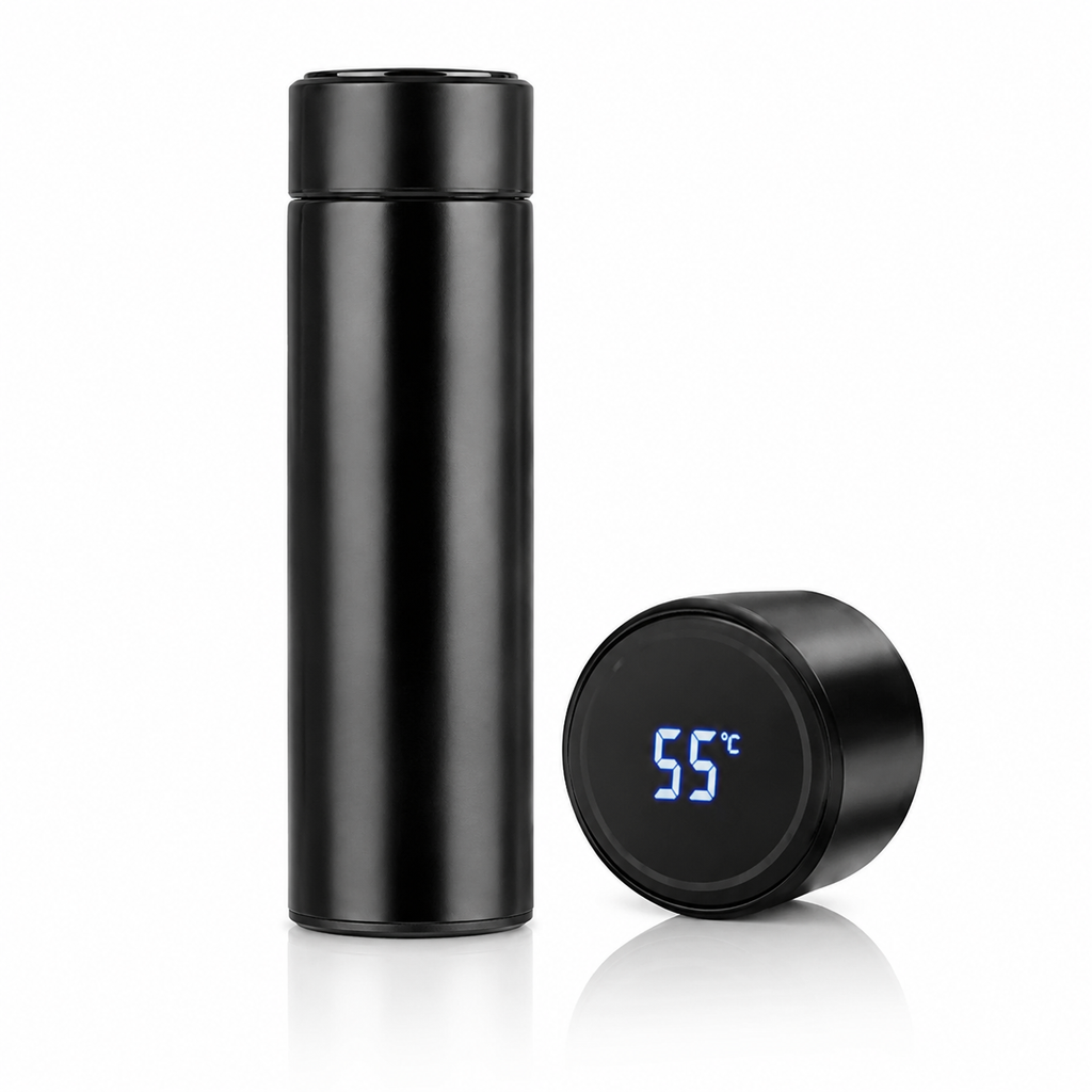 Smart Temperature Display Water Bottle 500ml – Multicolor