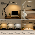 Adjustable LED Monitor Desk Lamp | USB Clamp Light