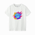Happy Holi Multicolor Splash Printed Cotton T-Shirt for Men & Women | Festive Holi Graphic Tee