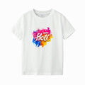 Happy Holi Color Splash White T-Shirt for Men & Women | Premium Cotton Festive Holi Printed Tee
