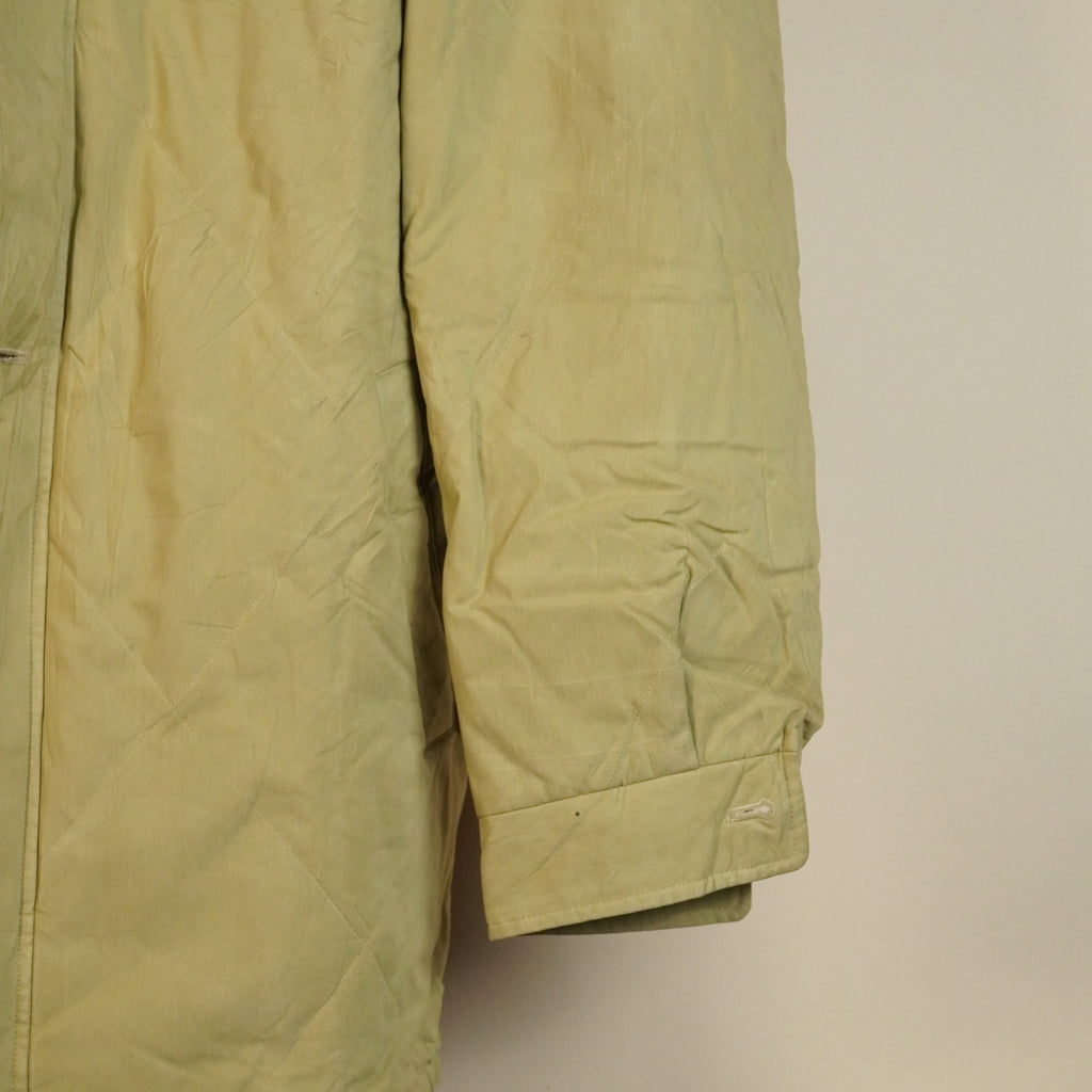 Classic Button-Front Winter Jacket with Contrast Collar ( SIZE-M )