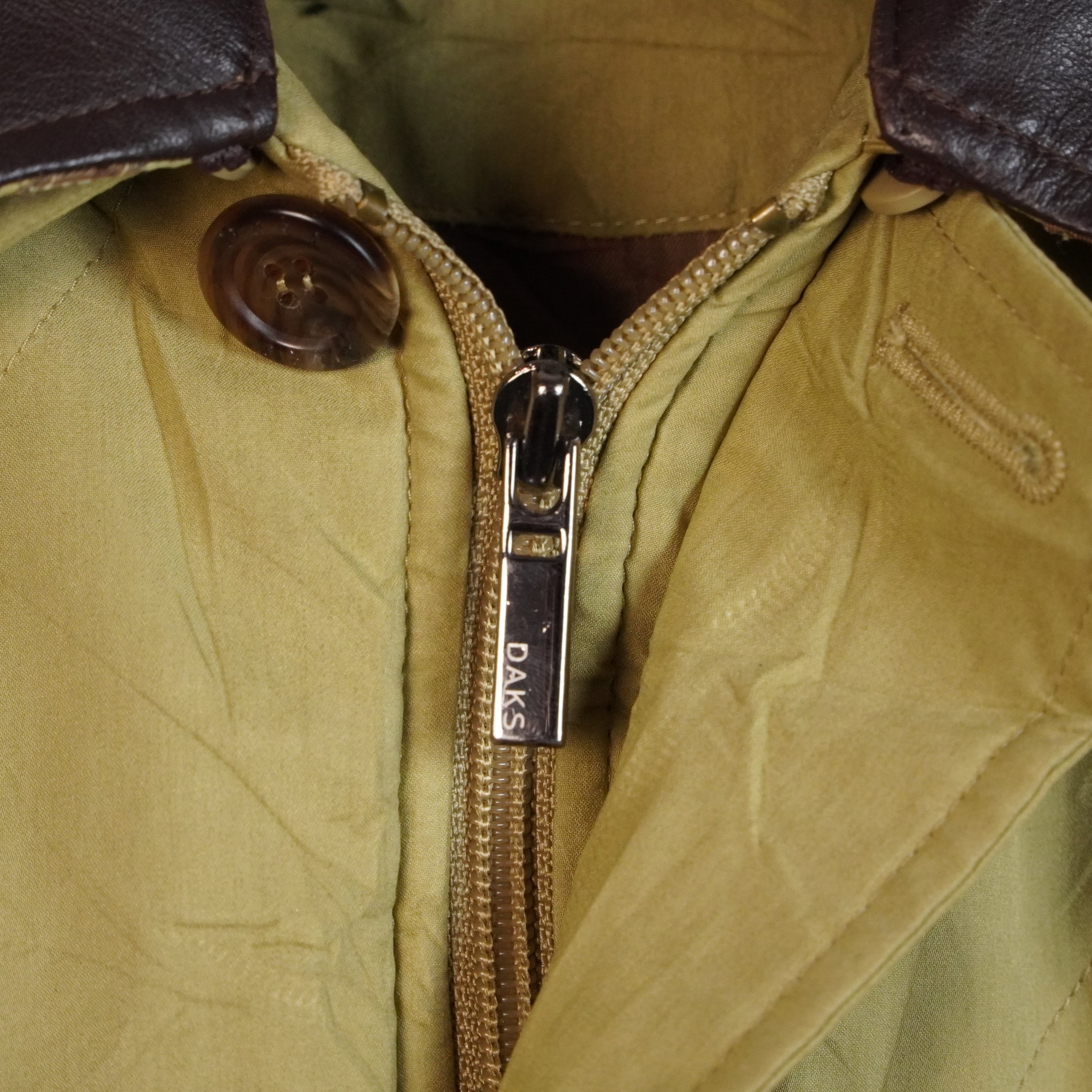 Classic Button-Front Winter Jacket with Contrast Collar ( SIZE-M )