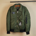Utility-Inspired Bomber Jacket with Zip Closure( SIZE-M )