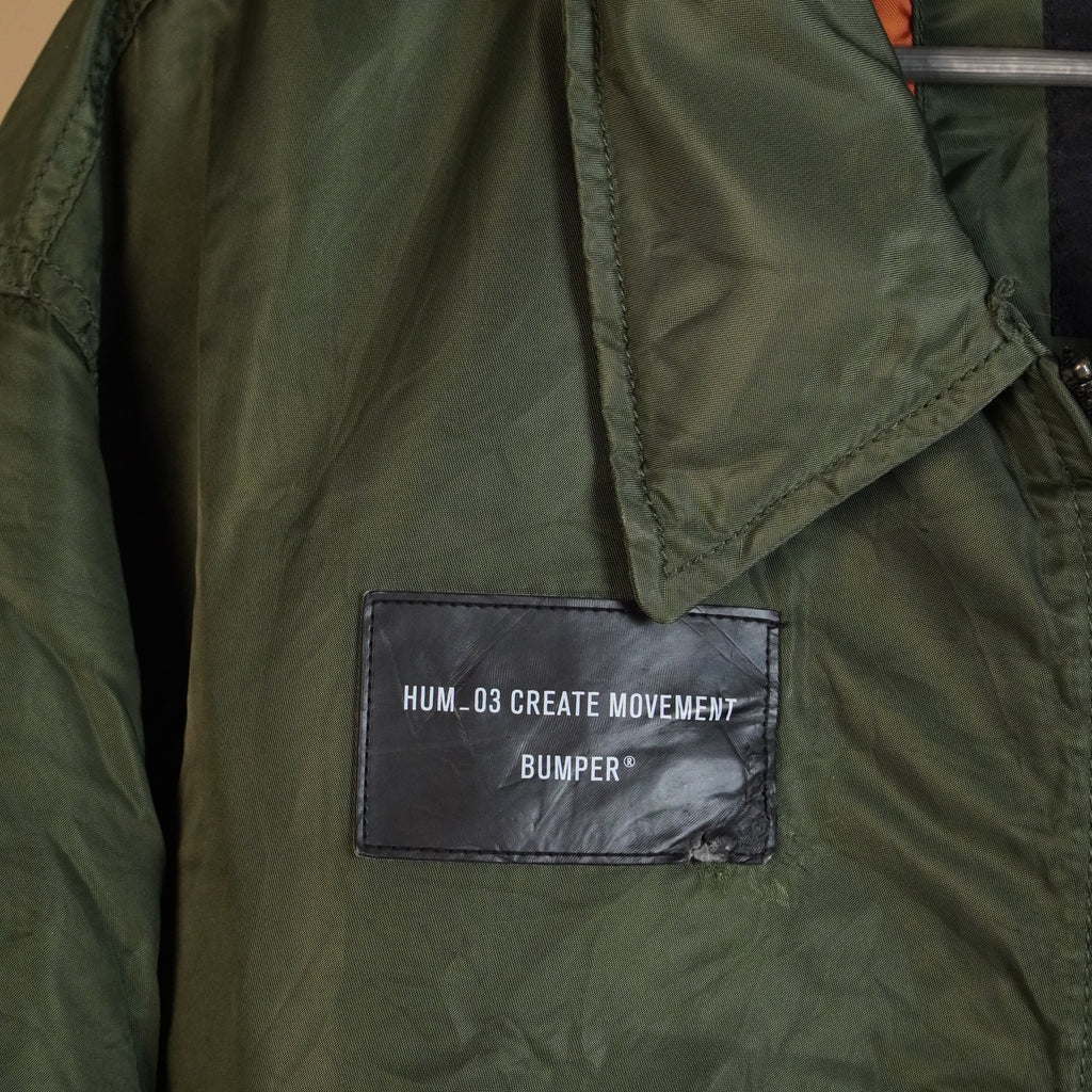 Utility-Inspired Bomber Jacket with Zip Closure( SIZE-M )