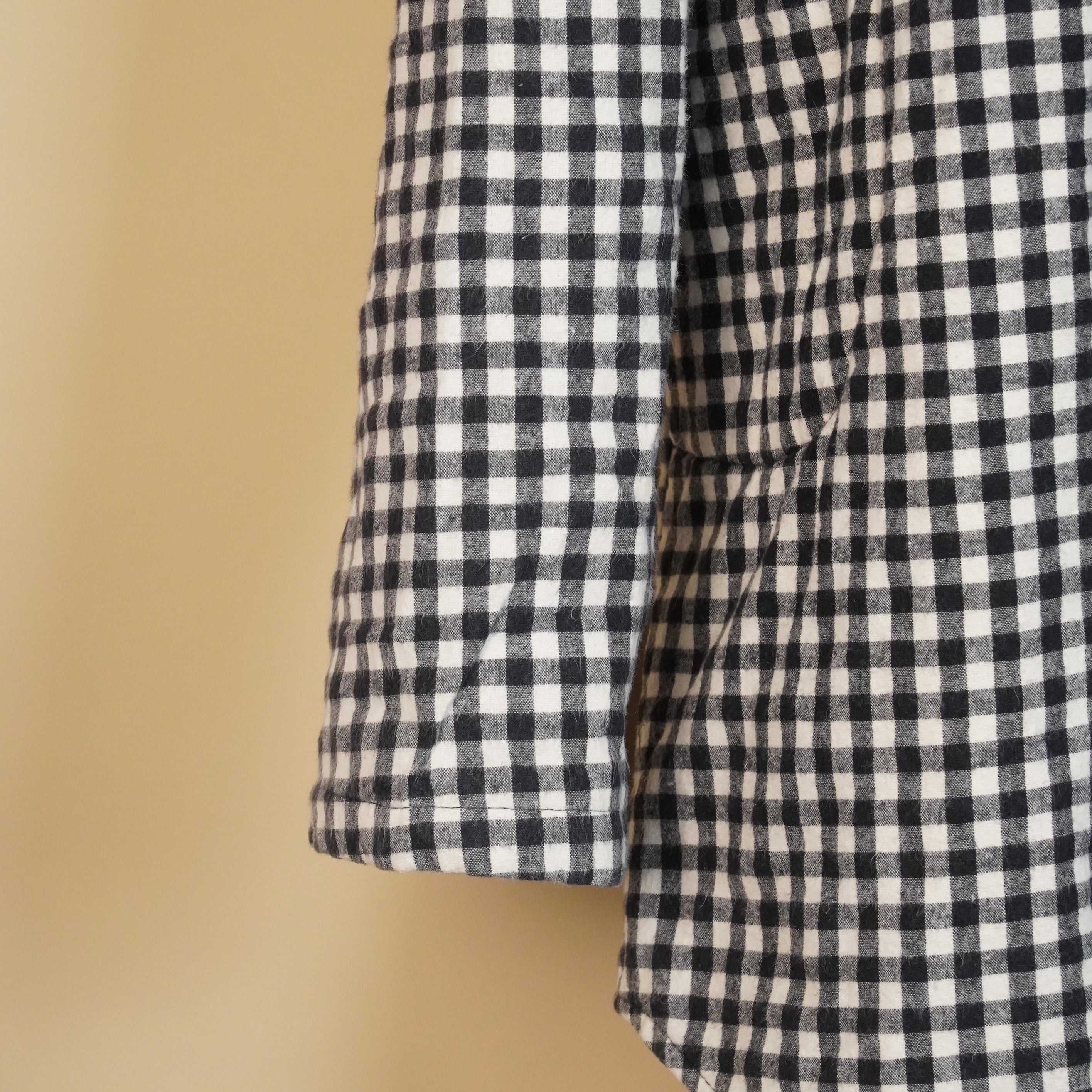 Checkered Hooded Winter Jacket ( SIZE-M )