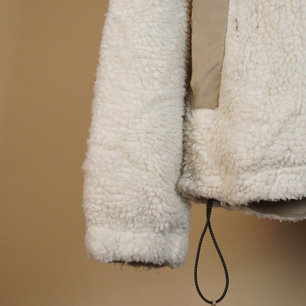 Sherpa Hooded Fleece Jacket with Zip ( SIZE-S )