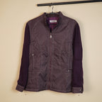 Quilted Winter Jacket with Contrast Sleeves ( SIZE-M )