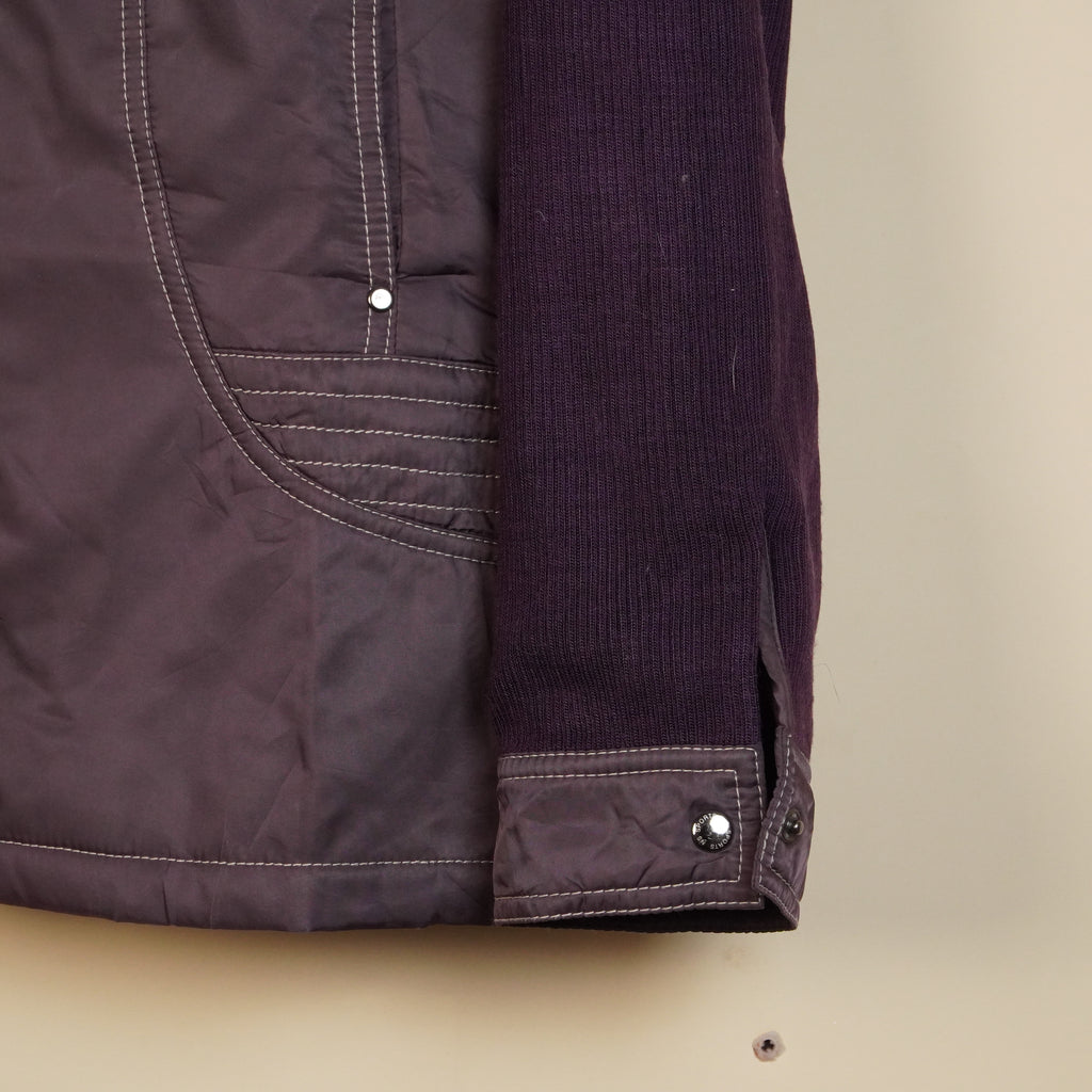 Quilted Winter Jacket with Contrast Sleeves ( SIZE-M )