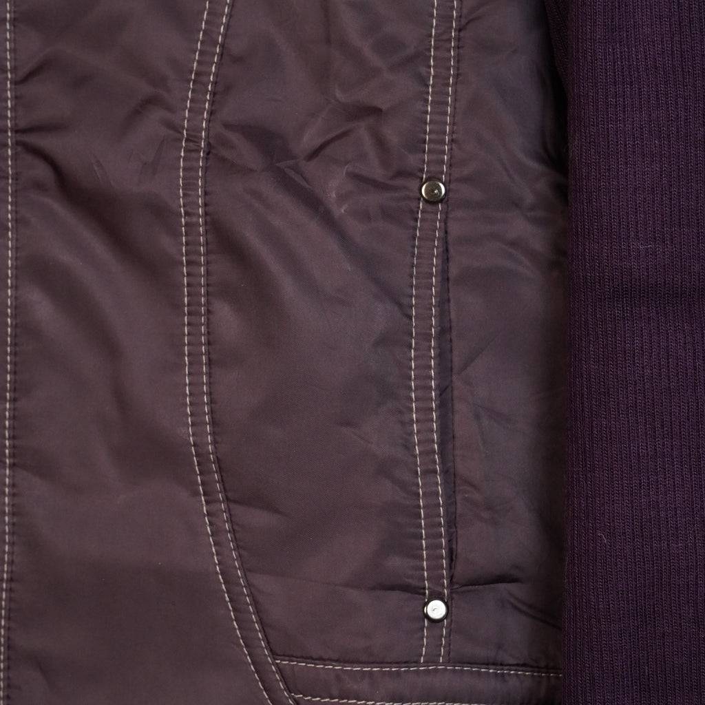 Quilted Winter Jacket with Contrast Sleeves ( SIZE-M )