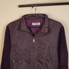 Quilted Winter Jacket with Contrast Sleeves ( SIZE-M )
