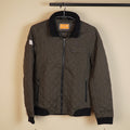 Quilted Bomber Jacket with Ribbed Collar ( SIZE-M )