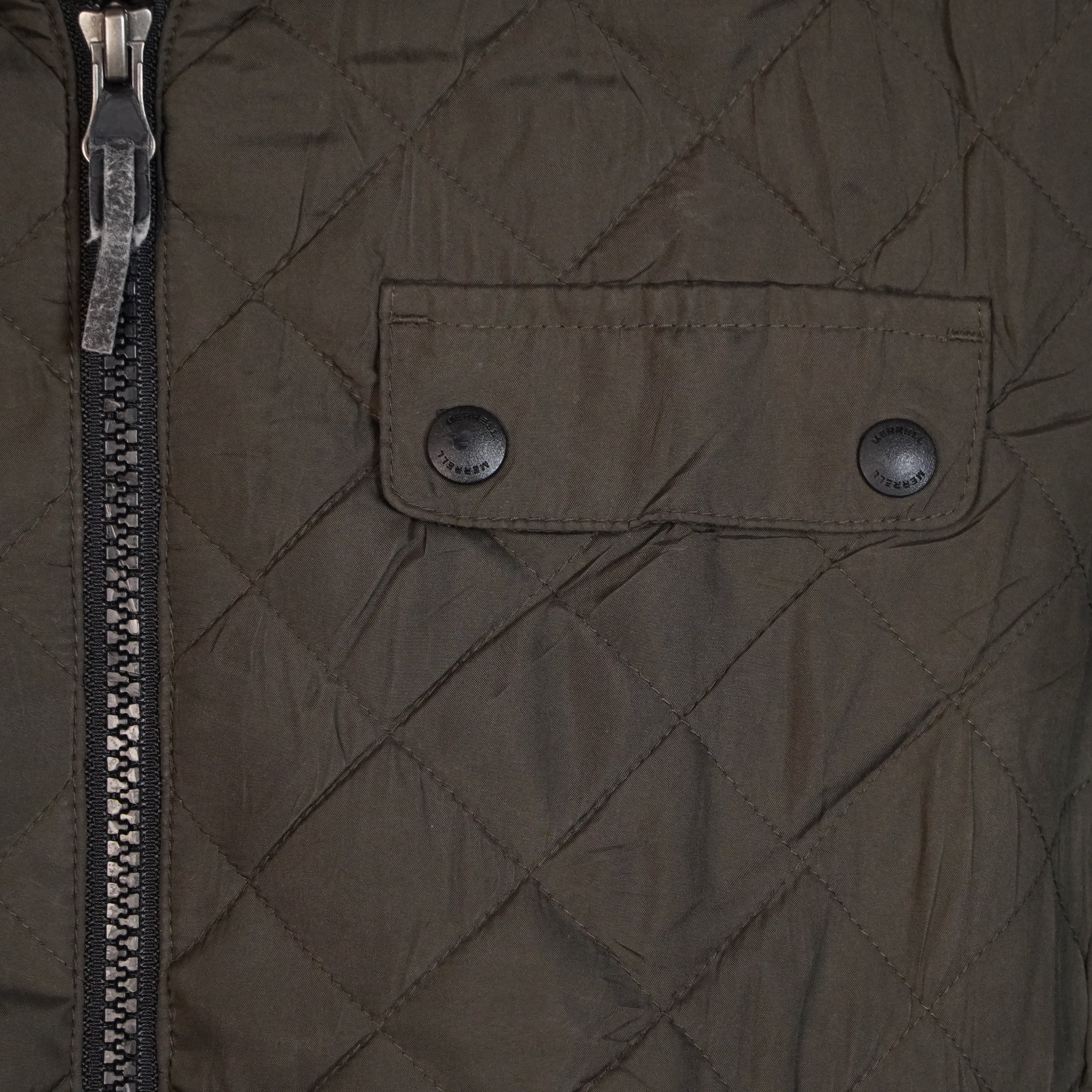 Quilted Bomber Jacket with Ribbed Collar ( SIZE-M )