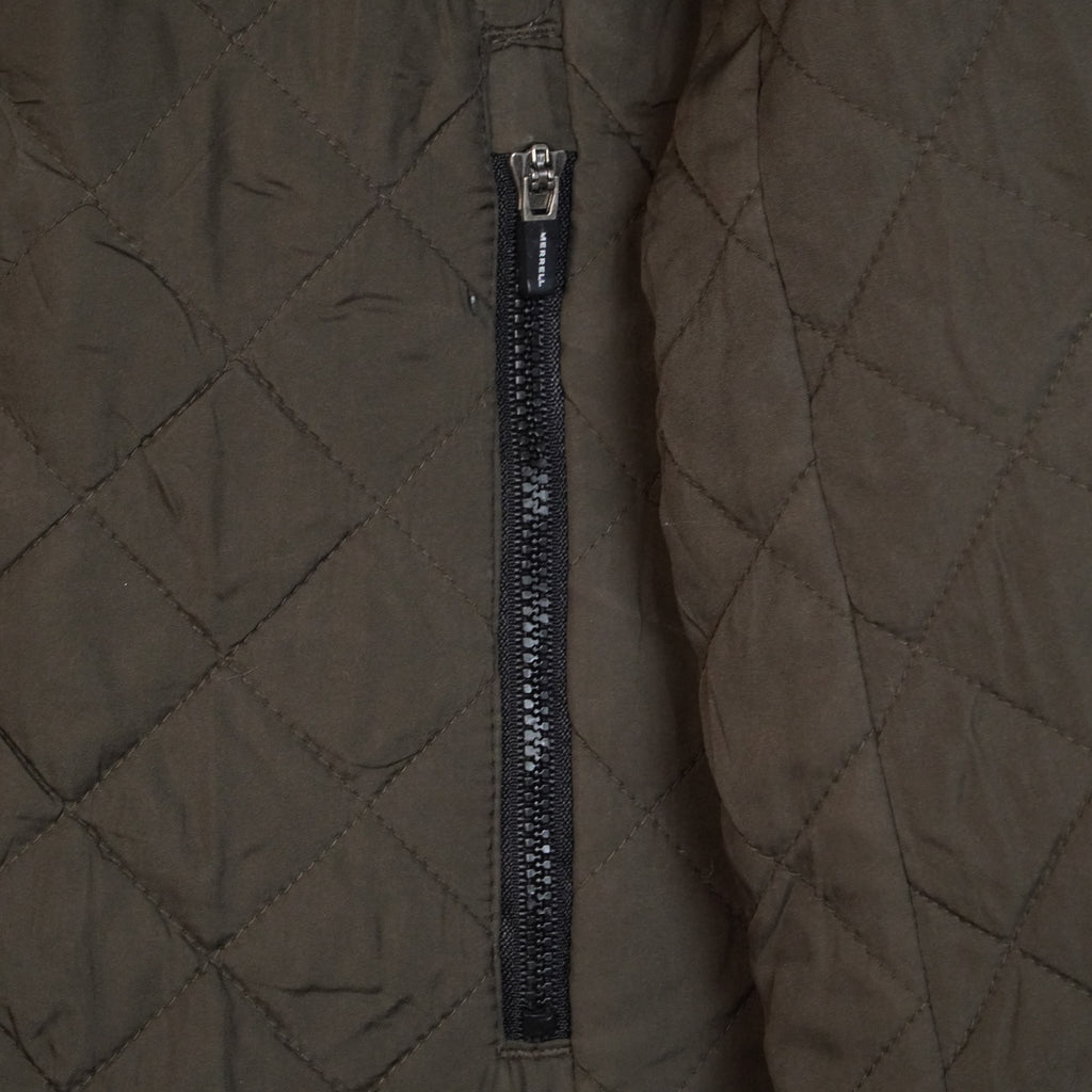 Quilted Bomber Jacket with Ribbed Collar ( SIZE-M )