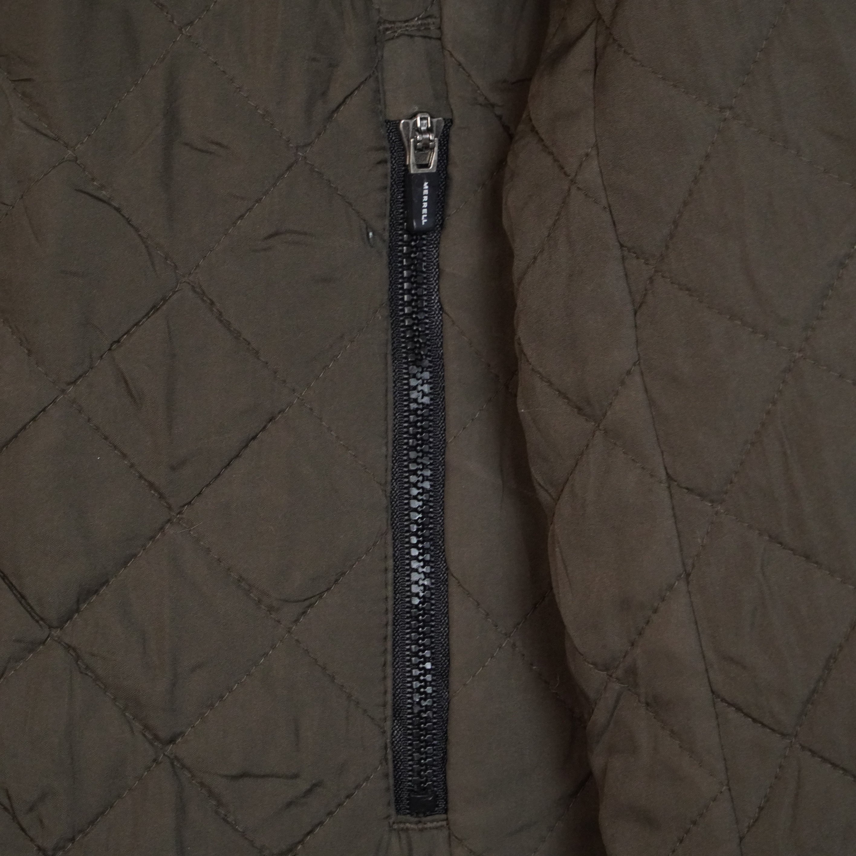 Quilted Bomber Jacket with Ribbed Collar ( SIZE-M )