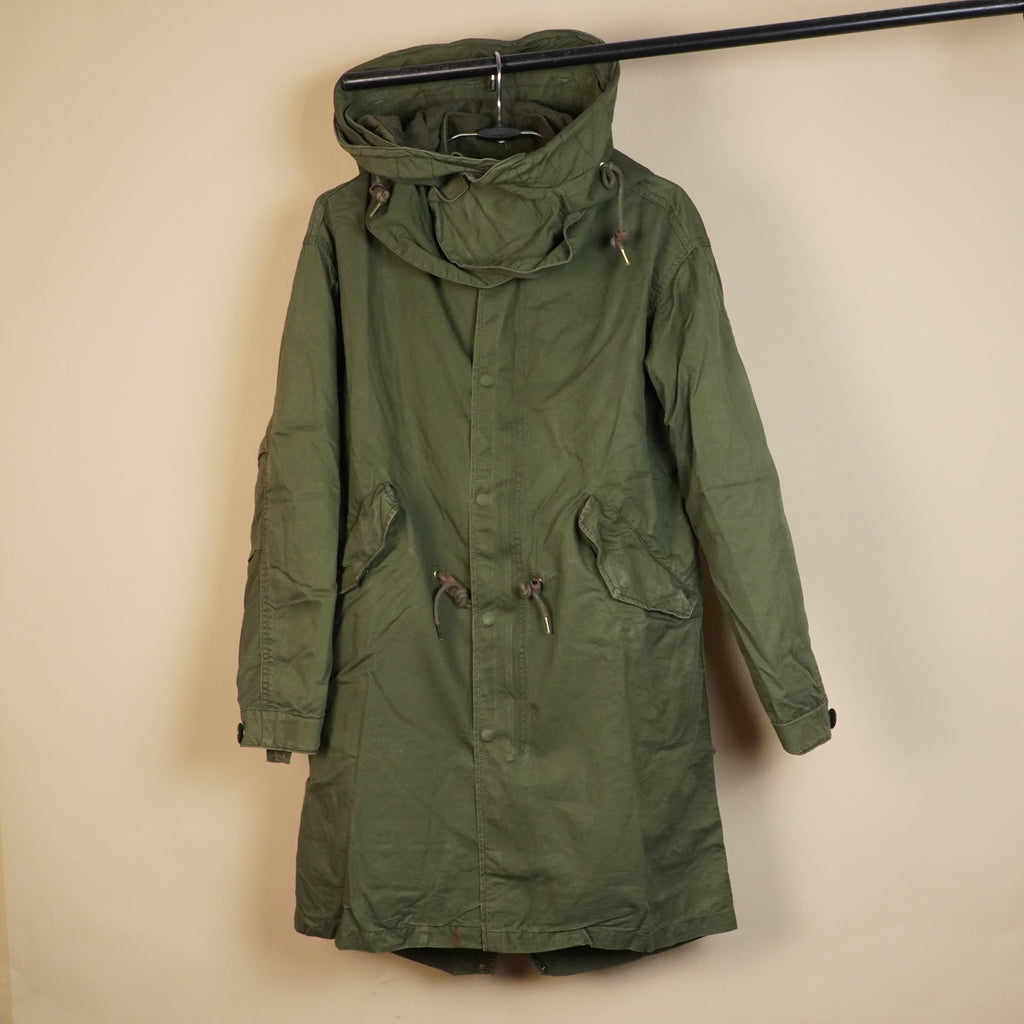 Long Hooded Parka Jacket ( SIZE-L )