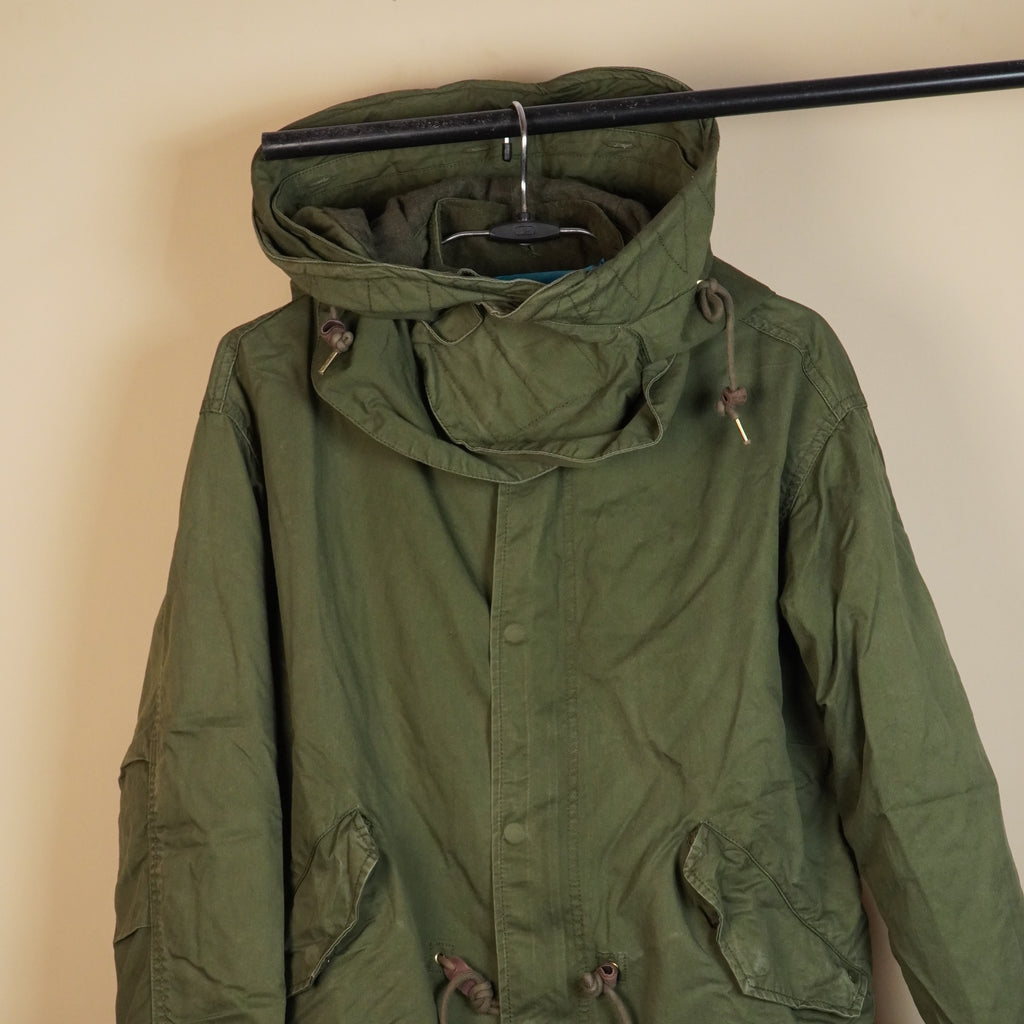Long Hooded Parka Jacket ( SIZE-L )