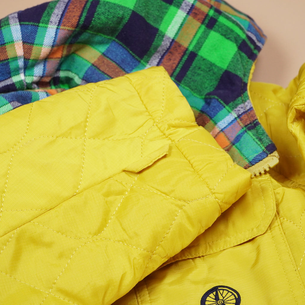 Quilted Hooded Winter Jacket with Zip Closure ( SIZE-S )
