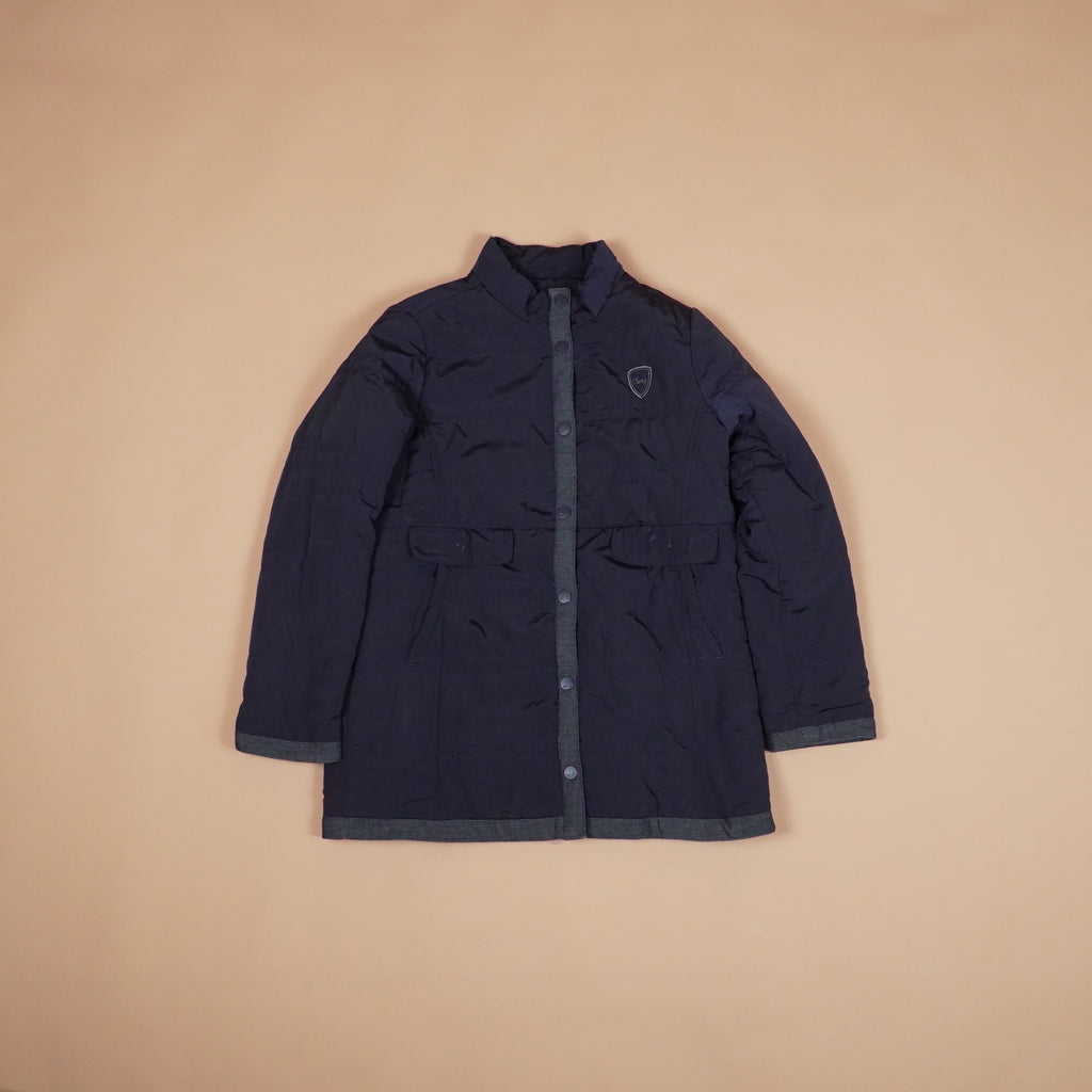 Quilted Button-Front Winter Jacket with High Neck ( SIZE-M )