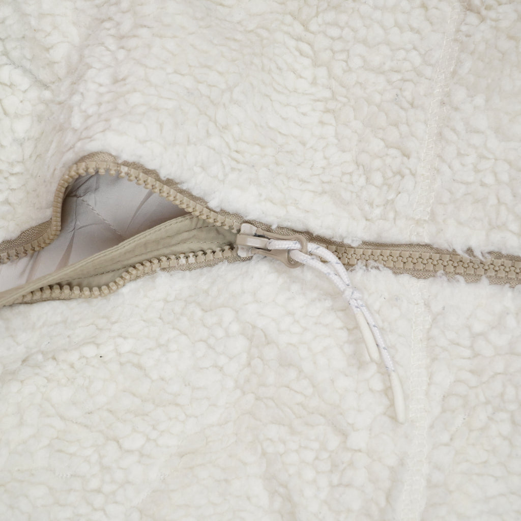 Plush Sherpa Hooded Jacket with Zip Closure ( SIZE-S )