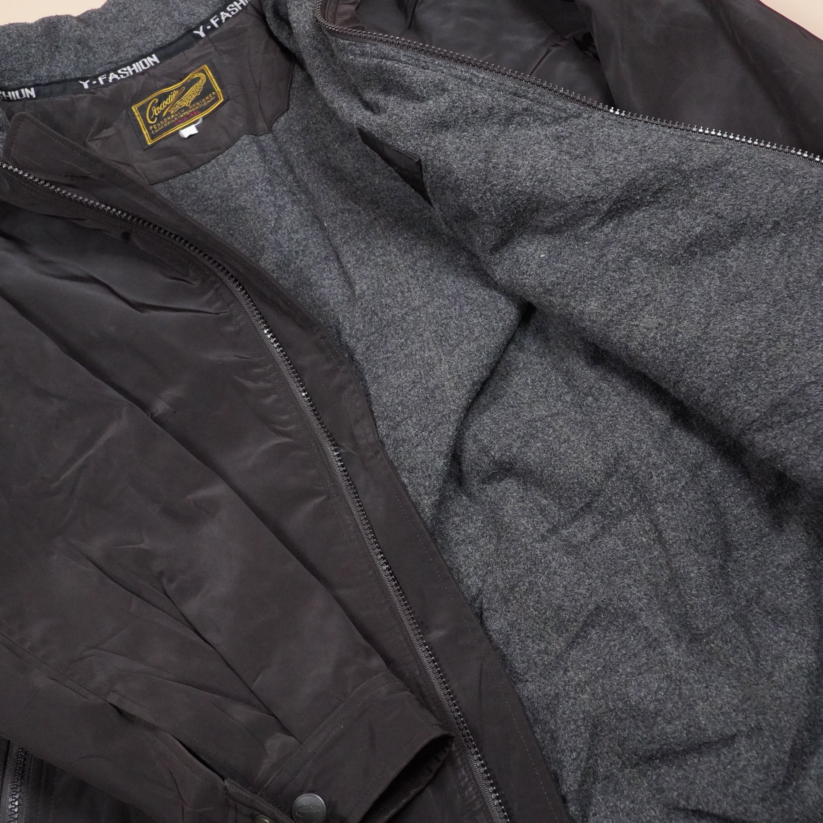 High-Neck Winter Jacket with Zip Closure ( SIZE-M )