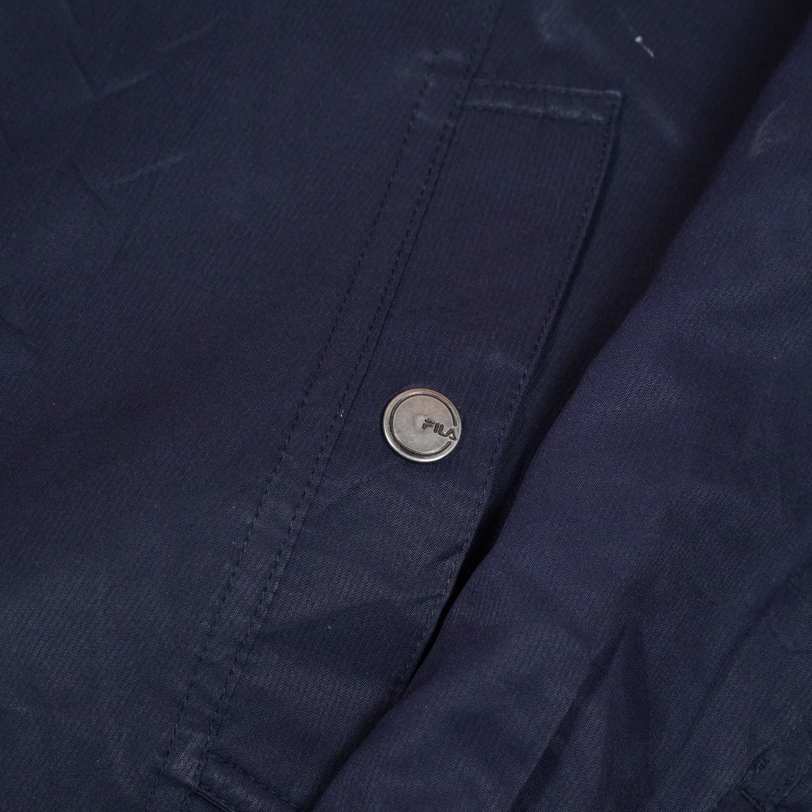 Zip-Up Winter Jacket with Contrast Stripe ( SIZE-M )