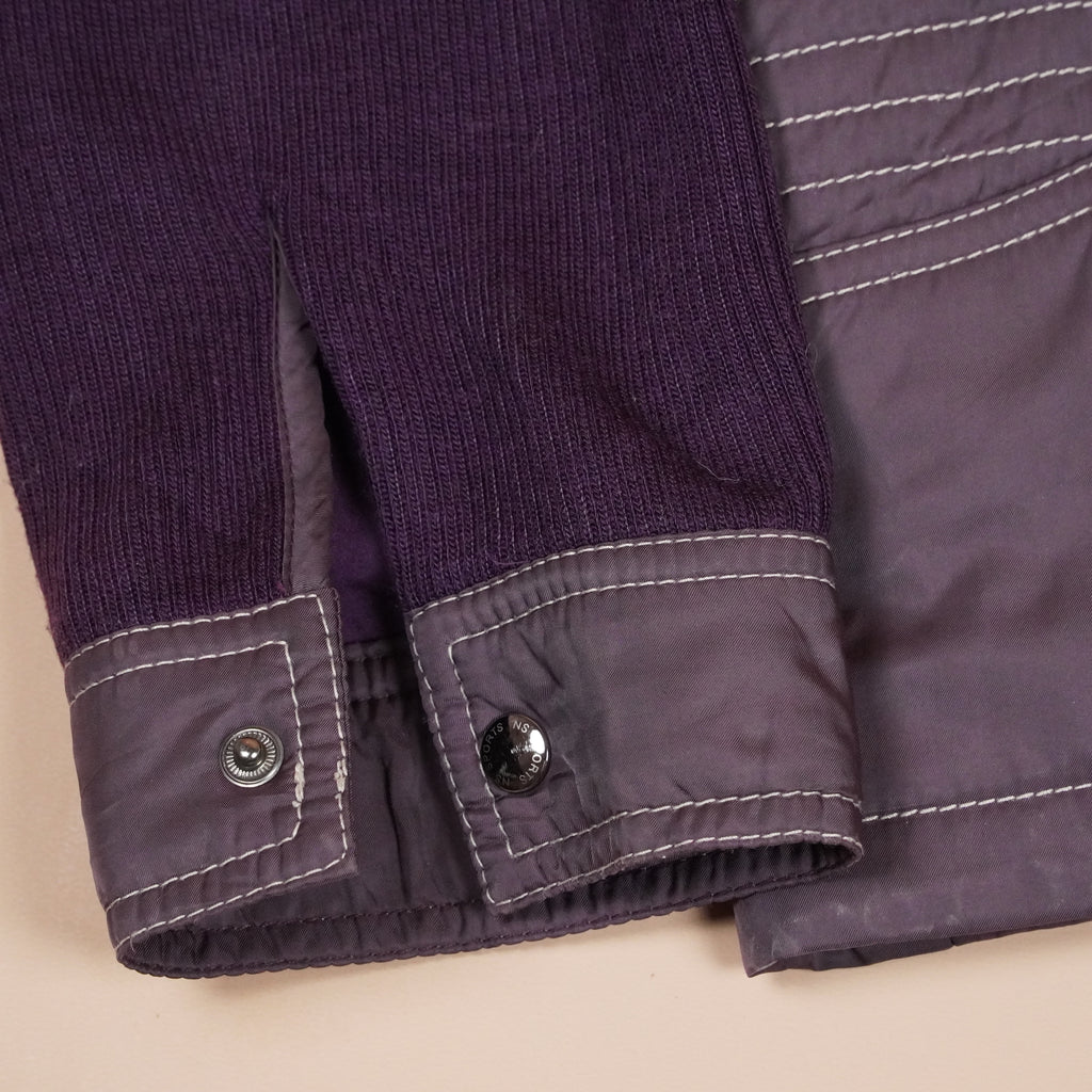 Quilted Winter Jacket with Contrast Sleeves ( SIZE-M )