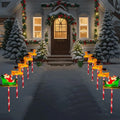 Solar Christmas Santa and Deer Light