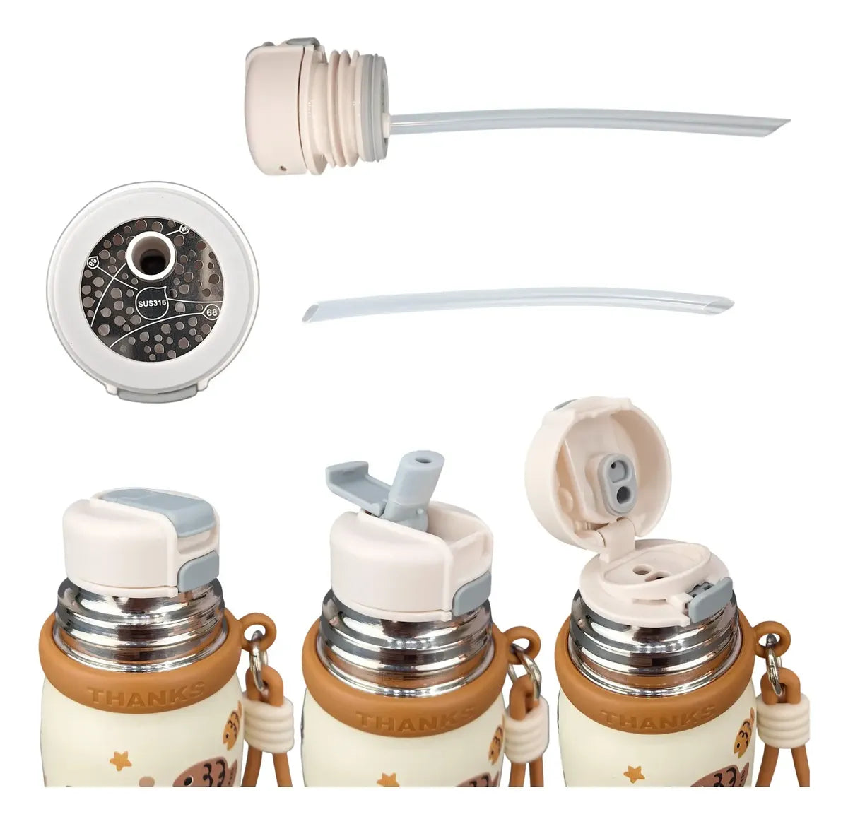 Cute Teddy Insulated Water Cup bottle