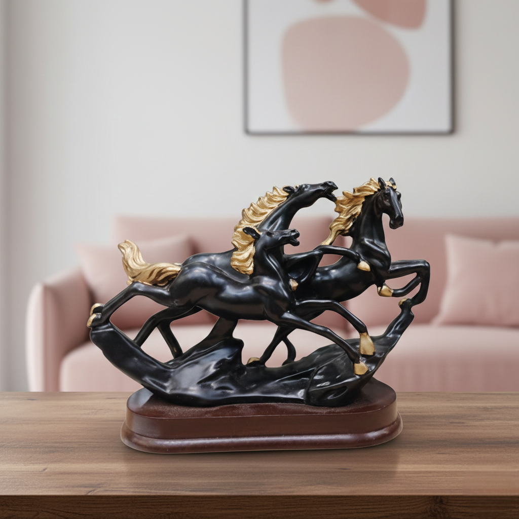 Running Horse Statue Showpiece for Home Décor