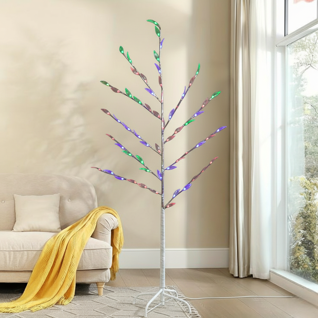 Multicolor LED Leaf Branch Light