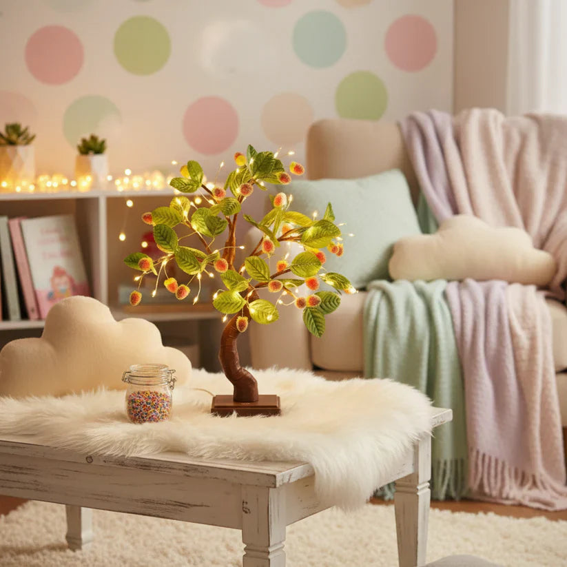 LED Decorative Fruit & Leaf Bonsai Tree Light – 40 cm