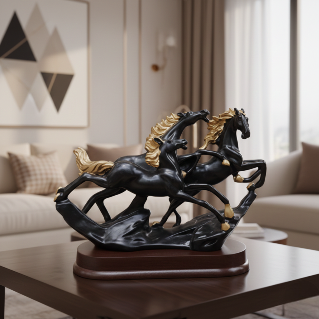 Running Horse Statue Showpiece for Home Décor