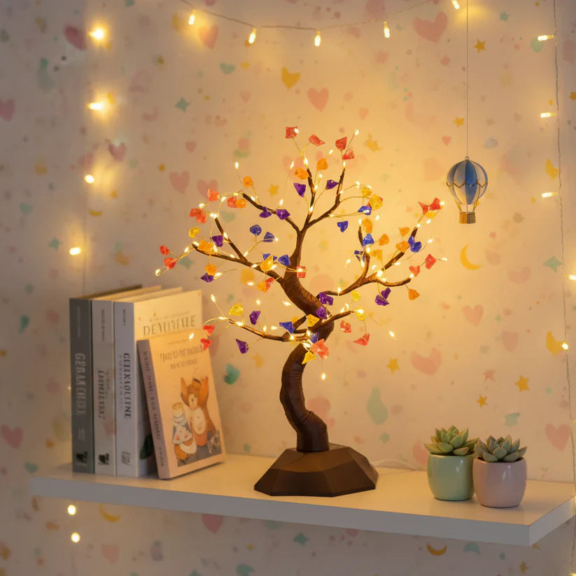 Memories Insite LED Bonsai Crystal Tree Light – 45 cm Decorative Night Lamp