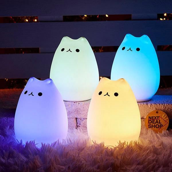 Kitty Silicone Cute Night Light