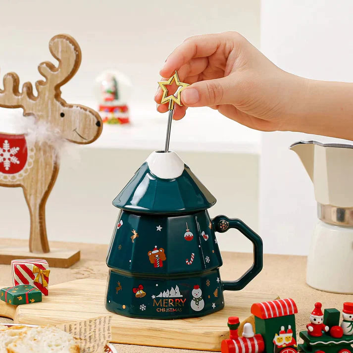 Christmas Tree Star Mug (Random Color)