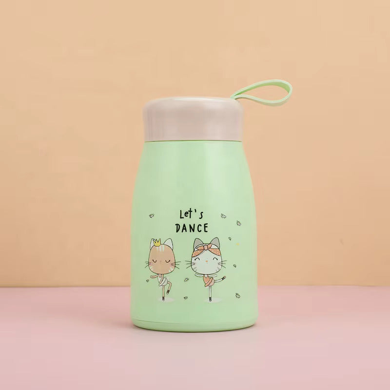 Cute Cartoon Kids Water Bottle with Handle – Leakproof Portable Bottle for School, Travel & Outdoor Use