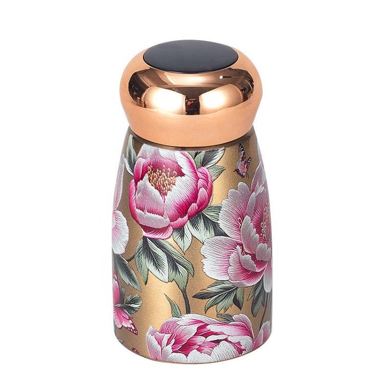 Mini Art Flora Bottle – 300ml SmartTemperature Display Flask ( random Design only )