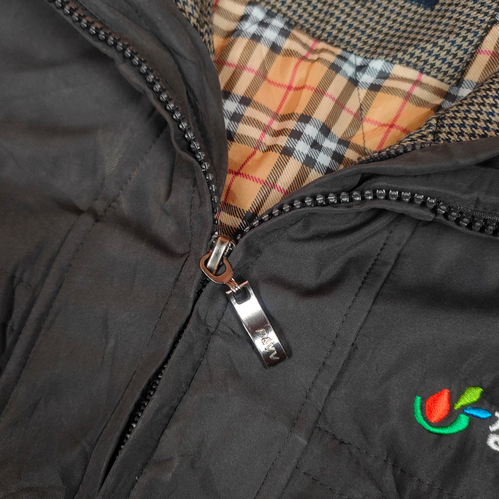 Classic Zip-Up Winter Jacket with Stand Collar ( SIZE-M )