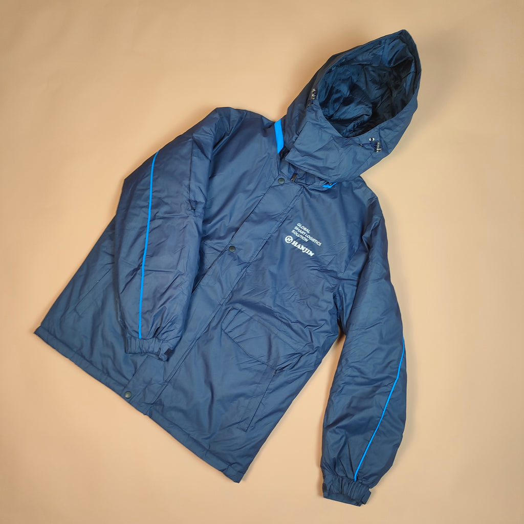 Hooded Insulated Winter Jacket with Front Snap ( SIZE-L )