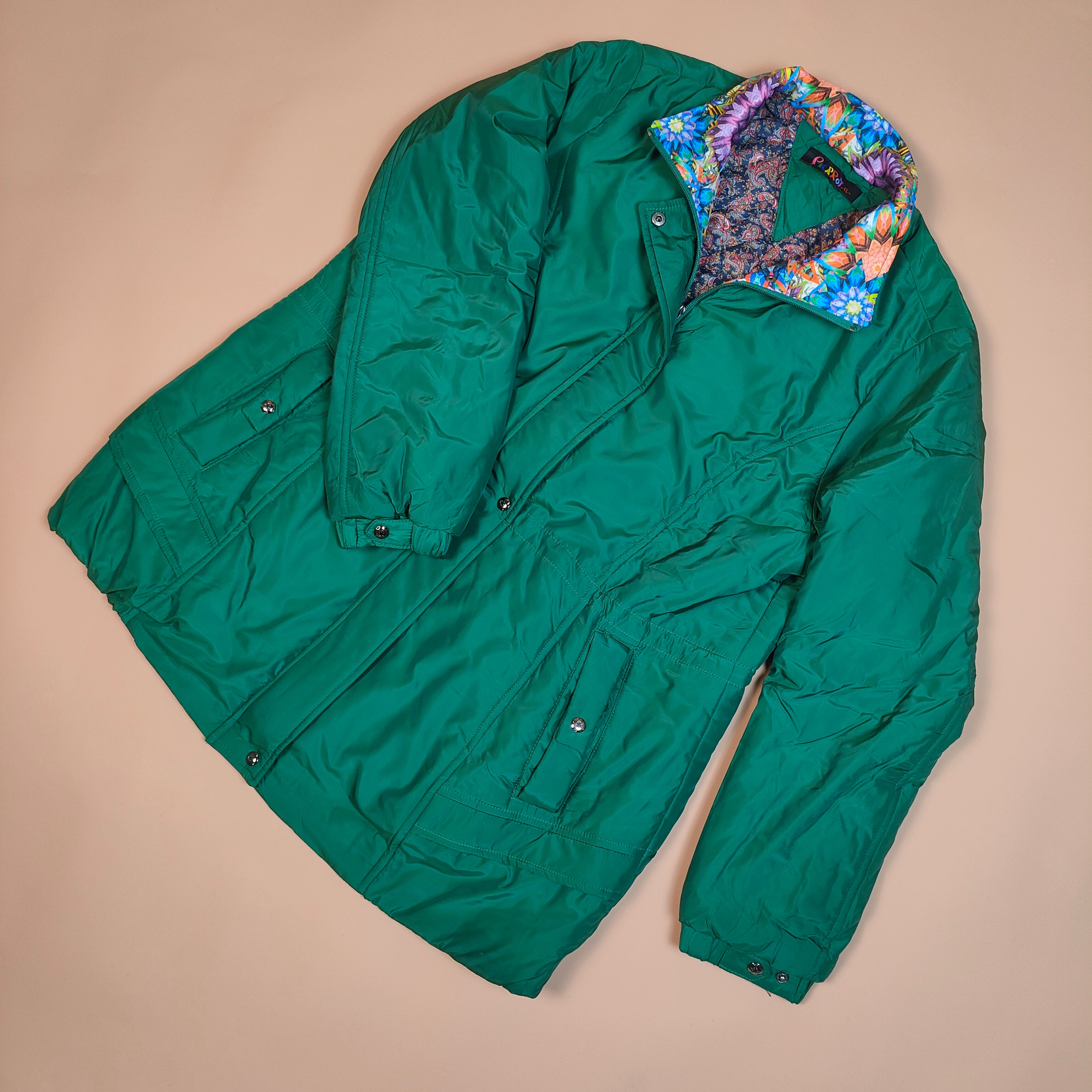 Insulated Winter Jacket with Button Closure ( SIZE-L )